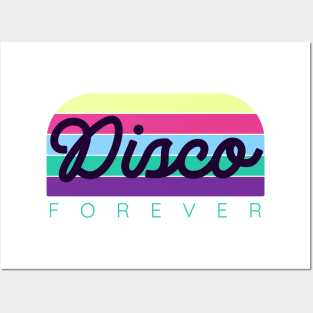 DISCO  - Forever (yellow/pink/blue) Posters and Art